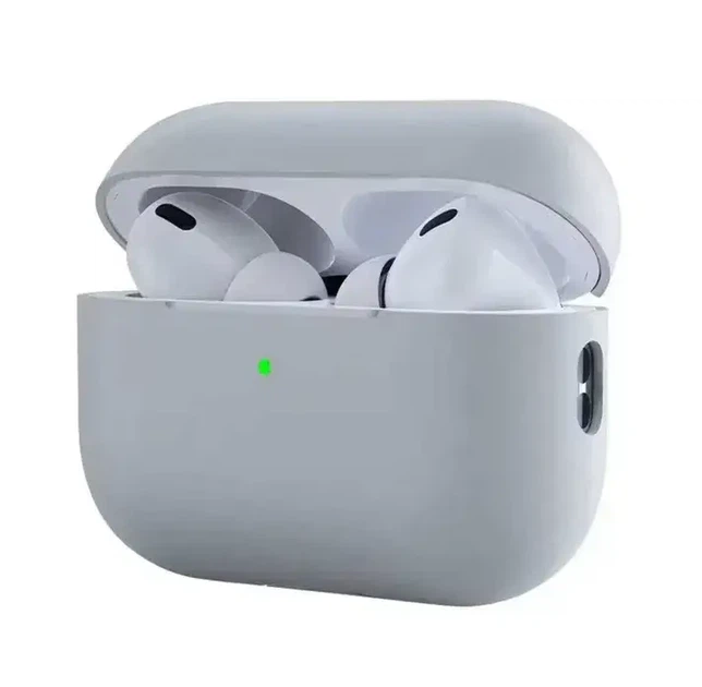 Чехол силиконовый для наушников Apple AirPods Pro 3 сірий - Фото 1 Чехол силиконовый для наушников Apple AirPods Pro 3 сірий - изображение 1