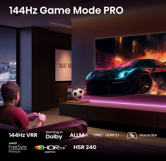 Телевізор HISENSE - 55E7Q PRO - зображення 3