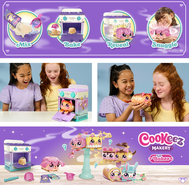 Інтерактивна іграшка-сюрприз Cookeez Makery Lil' Bakez Магічна пекарня (23535) - Фото 8 Інтерактивна іграшка-сюрприз Cookeez Makery Lil' Bakez Магічна пекарня (23535) - зображення 8