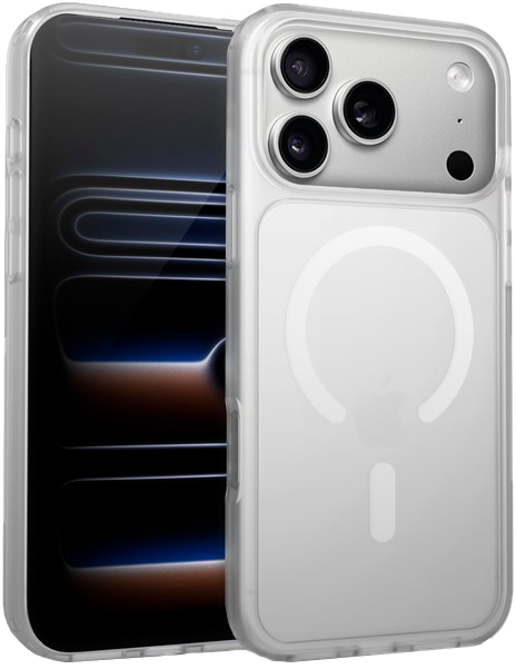 Чохол Crong Hybrid Matte Magnetic для Apple iPhone 17 Pro White (CRGHMMIP1763PWHT) - Фото 1 Чохол Crong Hybrid Matte Magnetic для Apple iPhone 17 Pro White (CRGHMMIP1763PWHT) - зображення 1