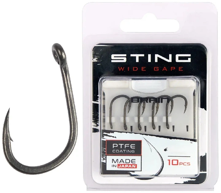 Гачки Brain Sting Classic Wide Gape #8 - Фото 1 Гачки Brain Sting Classic Wide Gape #8 - изображение 1