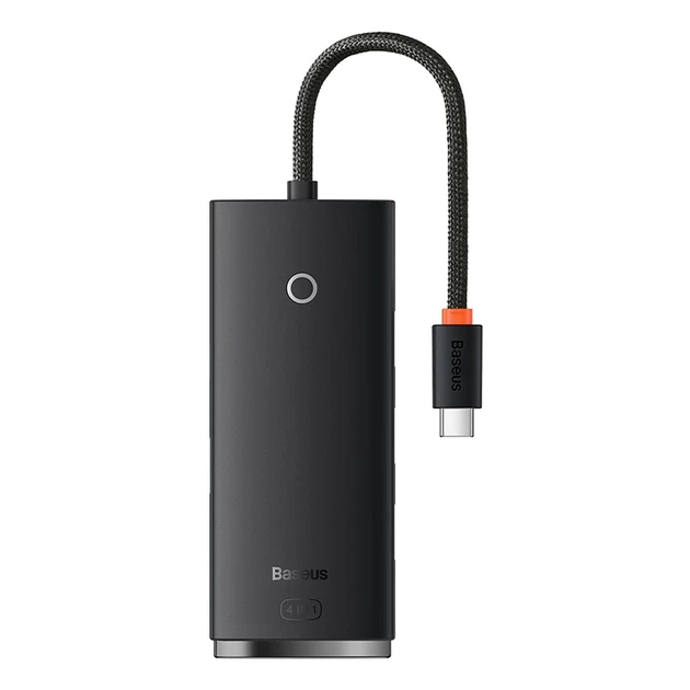 USB-хаб Baseus Lite Series 4-Port Type-C HUB Adapter (Type-C to USB 3.0*4) 25cm Black - Фото 1 USB-хаб Baseus Lite Series 4-Port Type-C HUB Adapter (Type-C to USB 3.0*4) 25cm Black - зображення 1