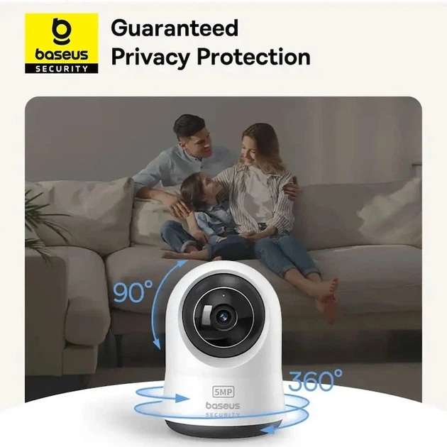 IP-камера відеоспостереження Baseus Security P1 Pro Indoor Camera 3K White (Adapter Not Included) - изображение 8