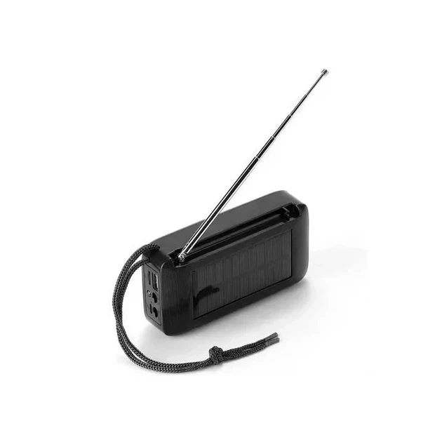 Bluetooth колонка TG368 (FM радіо, сонячна панель)- чорний - изображение 2