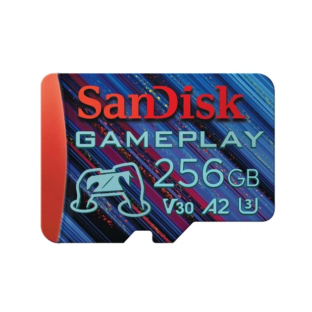 Карта пам'яті microSDXC (UHS-1 U3) SanDisk GamePlay A2 256Gb class 10 V30 (R190MB/s,W130MB/s) - Фото 1 Карта пам'яті microSDXC (UHS-1 U3) SanDisk GamePlay A2 256Gb class 10 V30 (R190MB/s,W130MB/s) - зображення 1