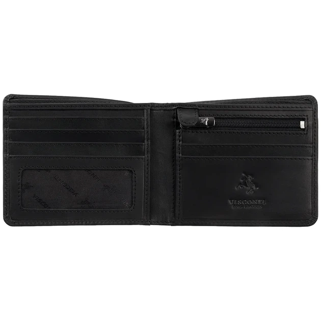 Гаманець чоловічий Visconti 707 Shield (Matte Black) - изображение 2