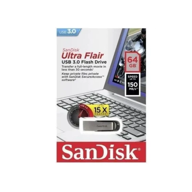 Флеш-накопичувач SanDisk USB 3.0 Ultra Flair 64Gb - зображення 2