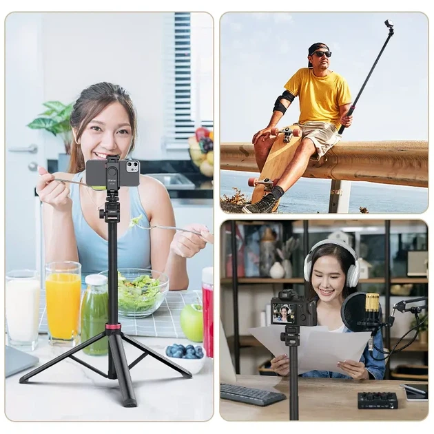 Штатив Ulanzi MT-79 Portable Adjustable Light Stand Tripod (37-205cm') (UV-T075GBB1 MT-79) - зображення 8