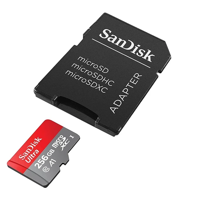 Карта пам'яті microSDXC (UHS-1) SanDisk Ultra 256Gb class 10 A1 (150MB/s) (adapter SD) - Фото 3 Карта пам'яті microSDXC (UHS-1) SanDisk Ultra 256Gb class 10 A1 (150MB/s) (adapter SD) - зображення 3