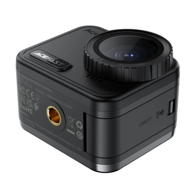 Екшн-камера ACEFAST X1 4K Waterproof Action Camera Black - изображение 5