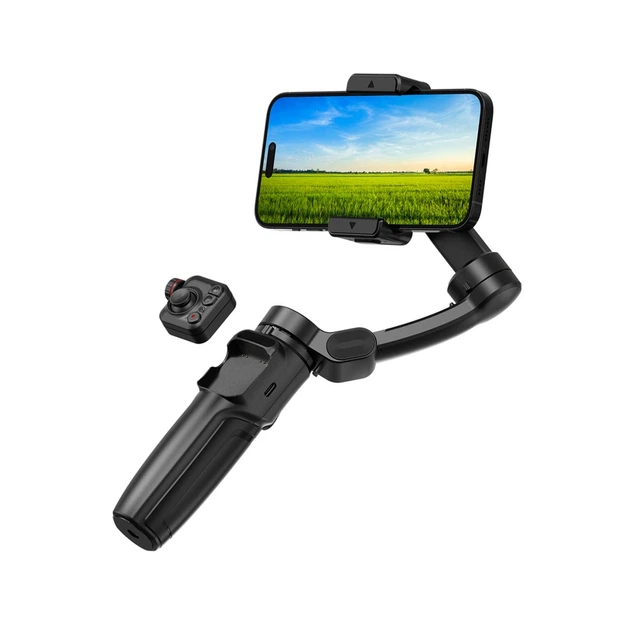 Триосьовий стабілізатор WIWU AI Smart Checking Gimbal PRO Wi-SE016 Black - Фото 3 Триосьовий стабілізатор WIWU AI Smart Checking Gimbal PRO Wi-SE016 Black - изображение 3