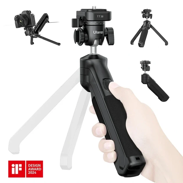 Ручка мініштатив Ulanzi TT38 One-click Opening Tripod - Фото 5 Ручка мініштатив Ulanzi TT38 One-click Opening Tripod - зображення 5