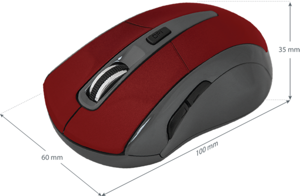 Мишка Defender Accura MM-965 Red (52966) - изображение 3