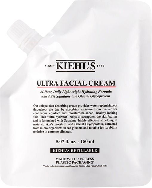 Змінний блок зволожувального крему для обличчя Kiehl's Ultra Facial 150 мл (3605972735881) - Фото 1 Змінний блок зволожувального крему для обличчя Kiehl's Ultra Facial 150 мл (3605972735881) - зображення 1