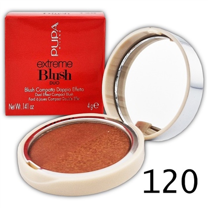 Компактные двойные румяна Pupa Extreme Blush Duo 120 - Radiant Caramel Glow Spice 4 г - Фото 3 Компактные двойные румяна Pupa Extreme Blush Duo 120 - Radiant Caramel Glow Spice 4 г - изображение 3