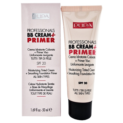 Тональний крем Pupa ВВ Professionals Cream + Primer Tone-Cream для всіх типів шкіри №002 Sand 50 мл - Фото 1 Тональний крем Pupa ВВ Professionals Cream + Primer Tone-Cream для всіх типів шкіри №002 Sand 50 мл - зображення 1