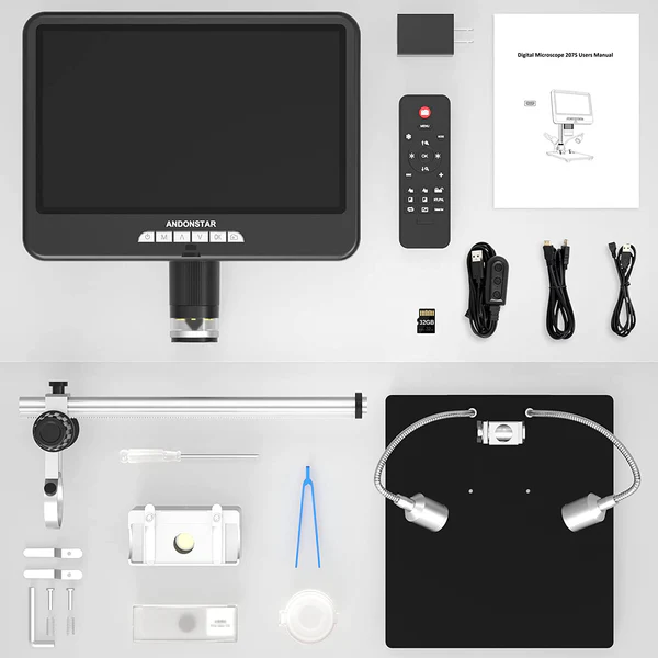 Цифровий мікроскоп Andonstar AD207S PRO 10,1" з РК-дисплеєм та HDMI-виходом - зображення 8
