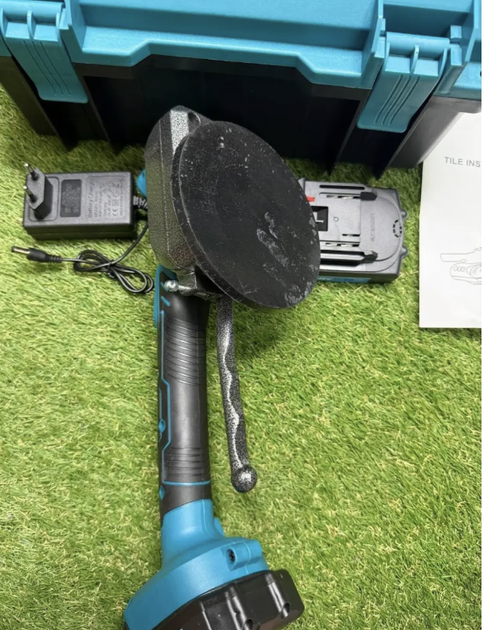 Акумуляторна віброприсоска Krafftec 48V 6Ah, 130 мм - зображення 9