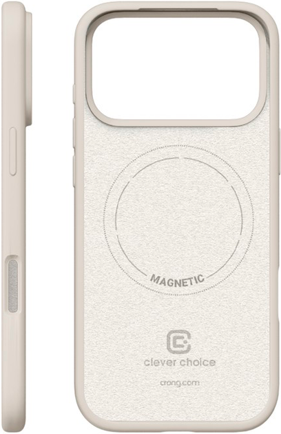 Etui Crong Color Magnetic do Apple iPhone 17 Pro Max Beige (CRGCOLRMIP1769PSTN) - obraz 2