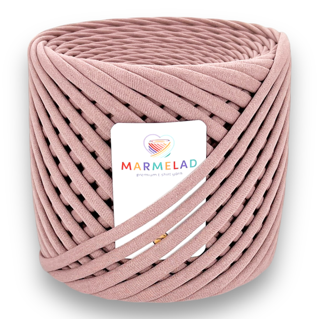 Трикотажная пряжа Мармелад 7-9 мм 100 м Dry Rose Сухая роза - Фото 1 Трикотажная пряжа Мармелад 7-9 мм 100 м Dry Rose Сухая роза - изображение 1