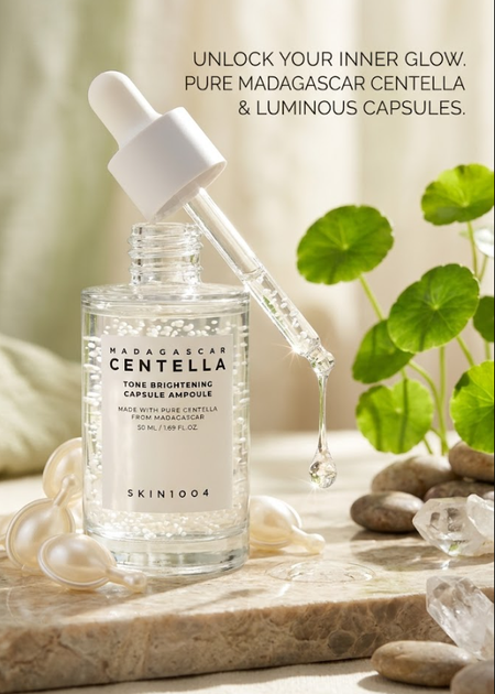 Сыворотка осветляющая для лица SKIN1004 Madagascar Centella Tone Brightening Capsule Ampoule 50 мл (8809913830627) - изображение 4