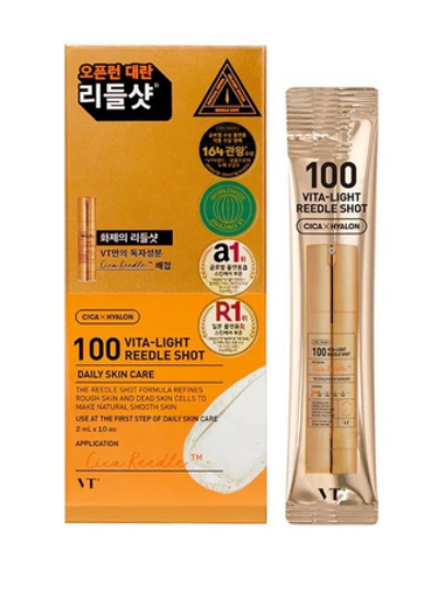 Стик серум бустер с микроиглами и витамином С VT Cosmetics Vita Light Reedle Shot 100 2 ml (2202000952671) - изображение 2