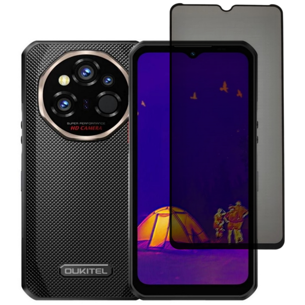 Защитное стекло Fiji Privacy для Oukitel WP55 / WP55 Pro / WP55 Ultra / WP55s антишпион Anti-peeping полная проклейка черный - Фото 1 Защитное стекло Fiji Privacy для Oukitel WP55 / WP55 Pro / WP55 Ultra / WP55s антишпион Anti-peeping полная проклейка черный - изображение 1