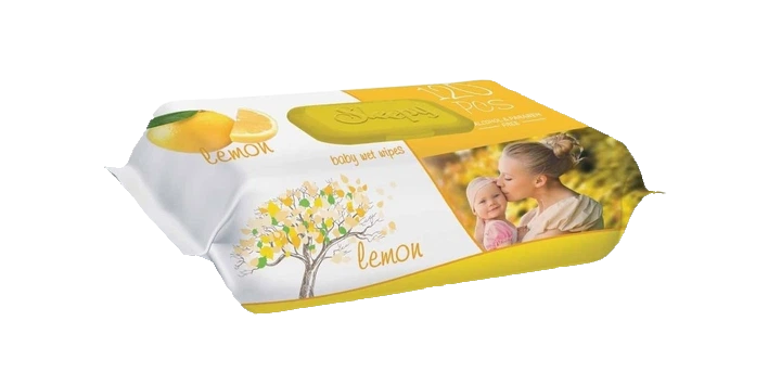 Вологі серветки Sleepy Lemon, з клапаном, 120 шт - зображення 2