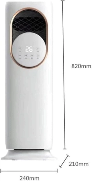 Напольний кондиціонер-обігрівач DOMOTEC MS-1630 3в1 для дому та офісу, 3000 Вт потужність, бак 4 л з зволоженням повітря, поворот 90 градусів, пульт дистанційного керування, обігрівач з кондиціонером та зволожувачем - Фото 3 Напольний кондиціонер-обігрівач DOMOTEC MS-1630 3в1 для дому та офісу, 3000 Вт потужність, бак 4 л з зволоженням повітря, поворот 90 градусів, пульт дистанційного керування, обігрівач з кондиціонером та зволожувачем - изображение 3
