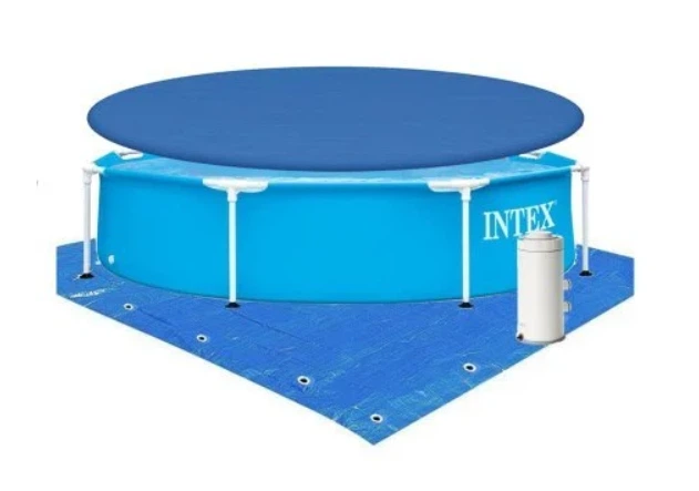 Каркасний басейн Intex 244x51 см з фільтром 2006 л/год та підстилкою Місткий басейн для дачі з тентом та міцним каркасом Басейн для дітей і дорослих літній басейн з чашею та надувним краєм басейни для саду - Фото 3 Каркасний басейн Intex 244x51 см з фільтром 2006 л/год та підстилкою Місткий басейн для дачі з тентом та міцним каркасом Басейн для дітей і дорослих літній басейн з чашею та надувним краєм басейни для саду - изображение 3