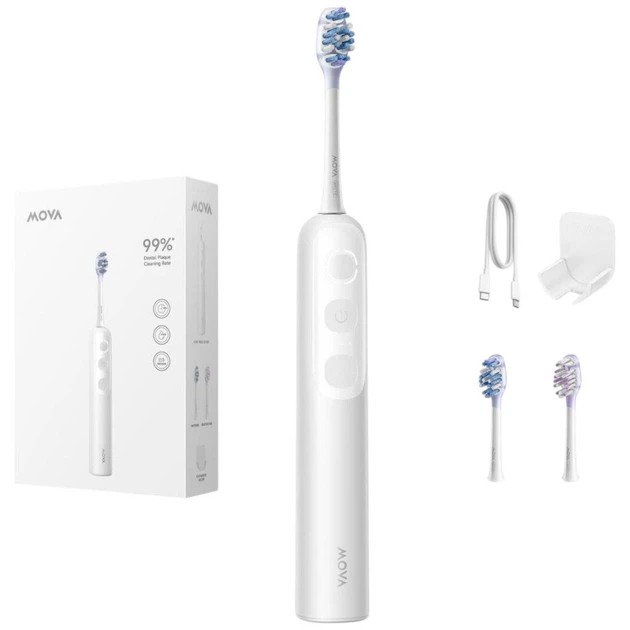 Зубна електрощітка Mova Fresh 10, Білий - 709761 - Фото 1 Зубна електрощітка Mova Fresh 10, Білий - 709761 - зображення 1