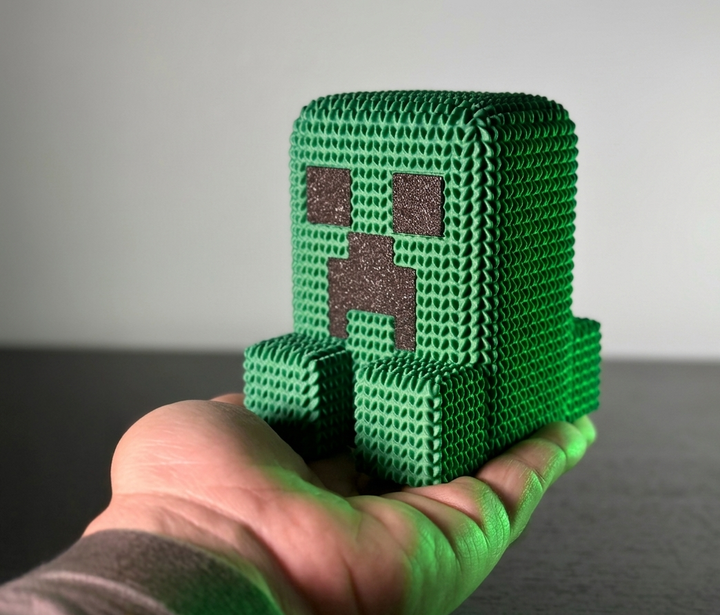 Фигурка "Крипер Майнкрафт" имитация вязаного. Minecraft Creeper - Фото 3 Фигурка "Крипер Майнкрафт" имитация вязаного. Minecraft Creeper - изображение 3