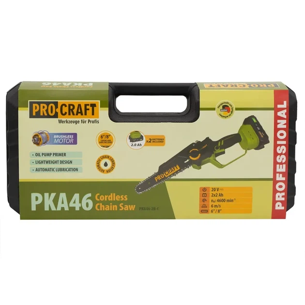 Акумуляторна міні пила Procraft PKA46 (2 АКБ, кейс) - Фото 9 Акумуляторна міні пила Procraft PKA46 (2 АКБ, кейс) - зображення 9