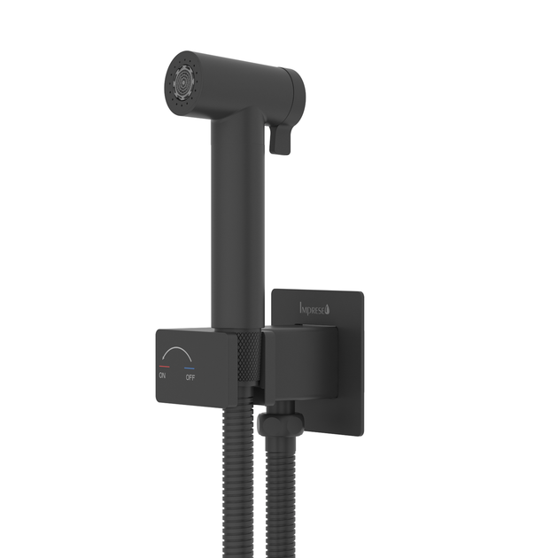 Гигиенический душ IMPRESE BILOVEC f03700910AA, черный матовый - изображение 3