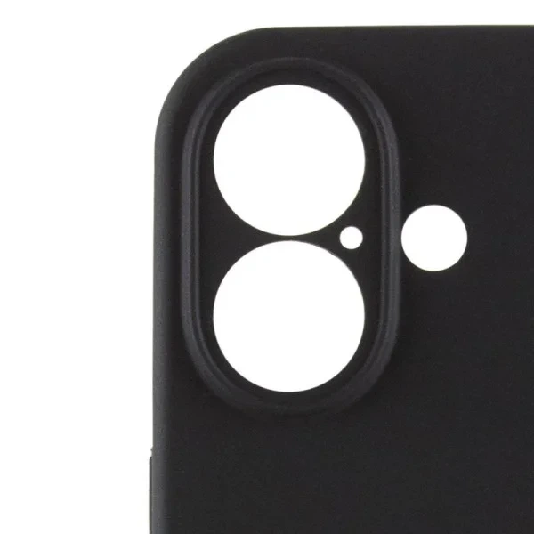 Чохол для iPhone 16 силіконовий Soft-touch Silicone Case Full Size with Frame (AA) Black - Фото 4 Чохол для iPhone 16 силіконовий Soft-touch Silicone Case Full Size with Frame (AA) Black - зображення 4