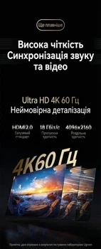 HDMI-переключатель Ugreen HDMI Switch двунаправленный 2.0 4K 60Hz, 2K 144Hz, 1080P 240Hz Grey (AW501) - изображение 9