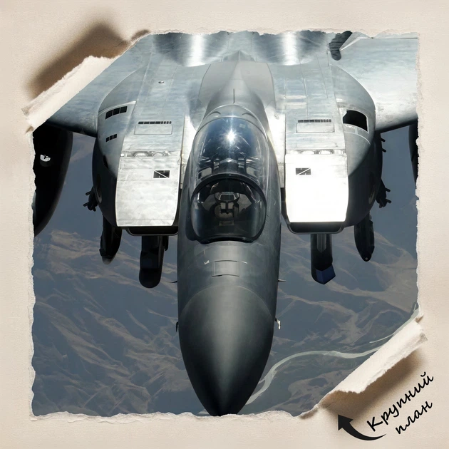Постер Истребитель F-15 Eagle, военная авиация, A3 30×42 см (id6646) - изображение 4