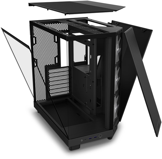 Корпус для ПК NZXT H6 Air Flow RGB Черный (102101200) - Уценка - изображение 14