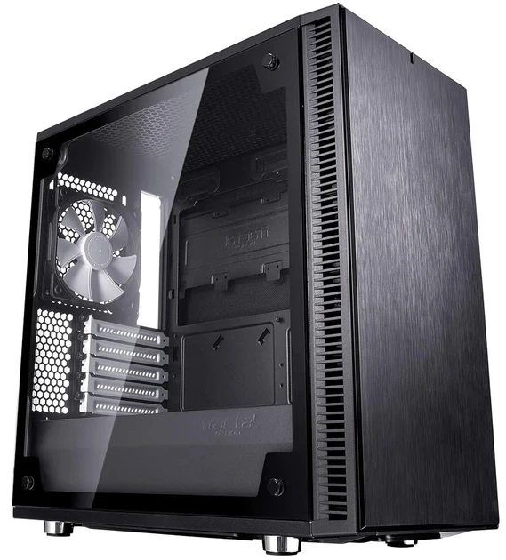Корпус Fractal Design Define Mini C TG / без БП / Mini-Tower / mATX / Tempered Glass / 2x120mm Fans / USB 3.0 / Черный (101642365) - Уценка - Фото 1 Корпус Fractal Design Define Mini C TG / без БП / Mini-Tower / mATX / Tempered Glass / 2x120mm Fans / USB 3.0 / Черный (101642365) - Уценка - изображение 1