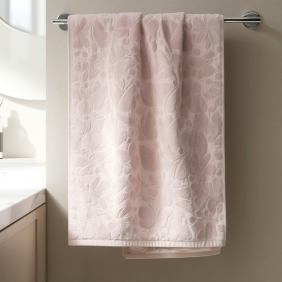 Полотенце для ванной комнаты длинноволокнистый хлопок 70х140 см лиловый GL-4745 - изображение 2
