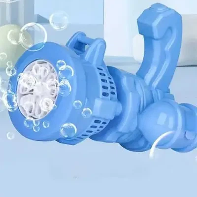 Детский автоматический пистолет пулемет для мыльных пузырей Bubble toy голубой - Фото 2 Детский автоматический пистолет пулемет для мыльных пузырей Bubble toy голубой - изображение 2