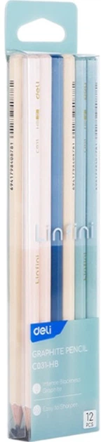 Олівець графітовий DELI C031 HB Linfini мікс (12) /EC031/ - Фото 1 Олівець графітовий DELI C031 HB Linfini мікс (12) /EC031/ - изображение 1