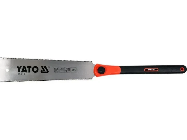 Ножовка двухсторонняя YATO японский тип 660 мм 12 и 17 зубьев/1" YT-31310 - Фото 1 Ножовка двухсторонняя YATO японский тип 660 мм 12 и 17 зубьев/1" YT-31310 - изображение 1
