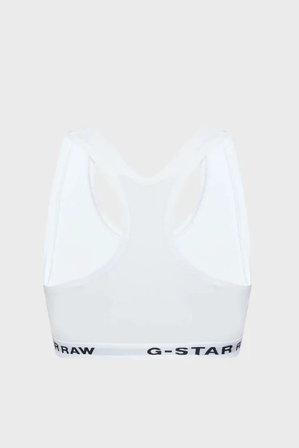 Жіночий білий топ Bralette G-Star L D23776,D516 - Фото 6 Жіночий білий топ Bralette G-Star L D23776,D516 - изображение 6