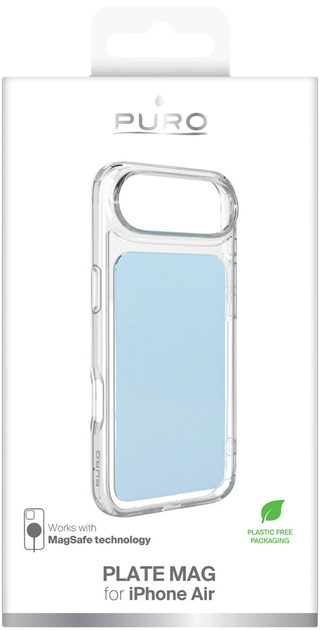 Etui Puro Plate Mag Case do iPhone 17 Air Light Blue (8018417538094) - obraz 2