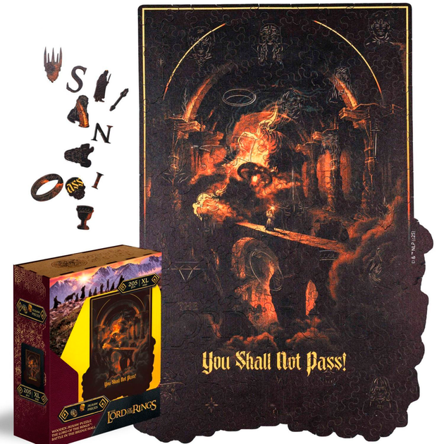 Деревянный пазл Woods Story Властелин Колец Lord Of The Rings Битва в Мостовом Зале XL 205 деталей - Фото 1 Деревянный пазл Woods Story Властелин Колец Lord Of The Rings Битва в Мостовом Зале XL 205 деталей - изображение 1