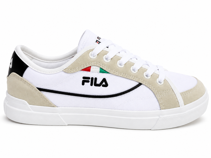 Кеды женские повседневные FILA Canvas Casual белые с бежевыми вставками 39 (4069139841713) - Фото 1 Кеды женские повседневные FILA Canvas Casual белые с бежевыми вставками 39 (4069139841713) - изображение 1