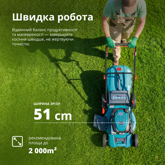 Газонокосилка бензиновая Konner&Sohnen KS 51LMG-SP - изображение 8