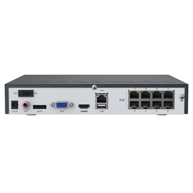 Видеорегистратор Reolink NVS8 без HDD 8 каналов PoE H.265/H.264 PoE 4K Black (RLN8-410) - изображение 5
