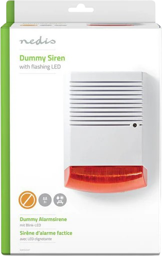 Імітатор сирени сигналізації Nedis IP44 (DUMSS20WT) - зображення 2